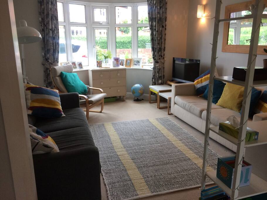 Comfortable family living room with TV, DVD, Wi-Fi and lots of toys