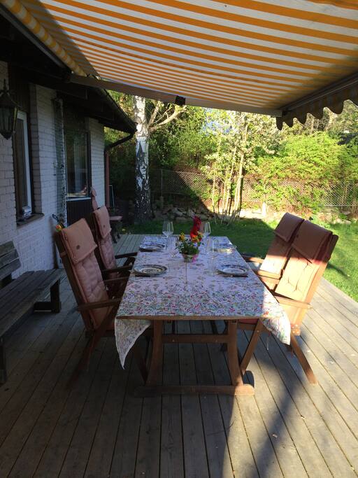 inner garden with terass for late night dinners
