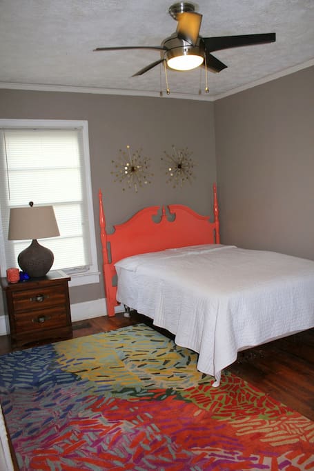 Bedroom one with full sized bed