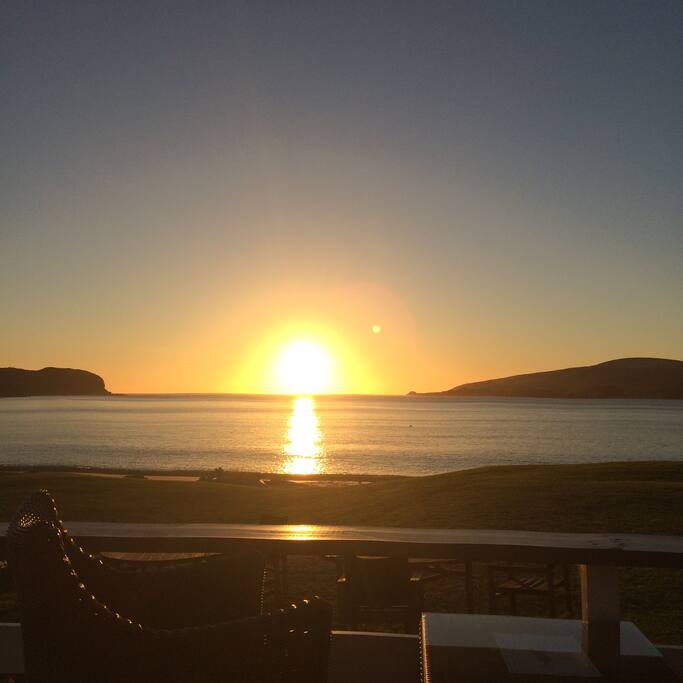 Sunset from the deck