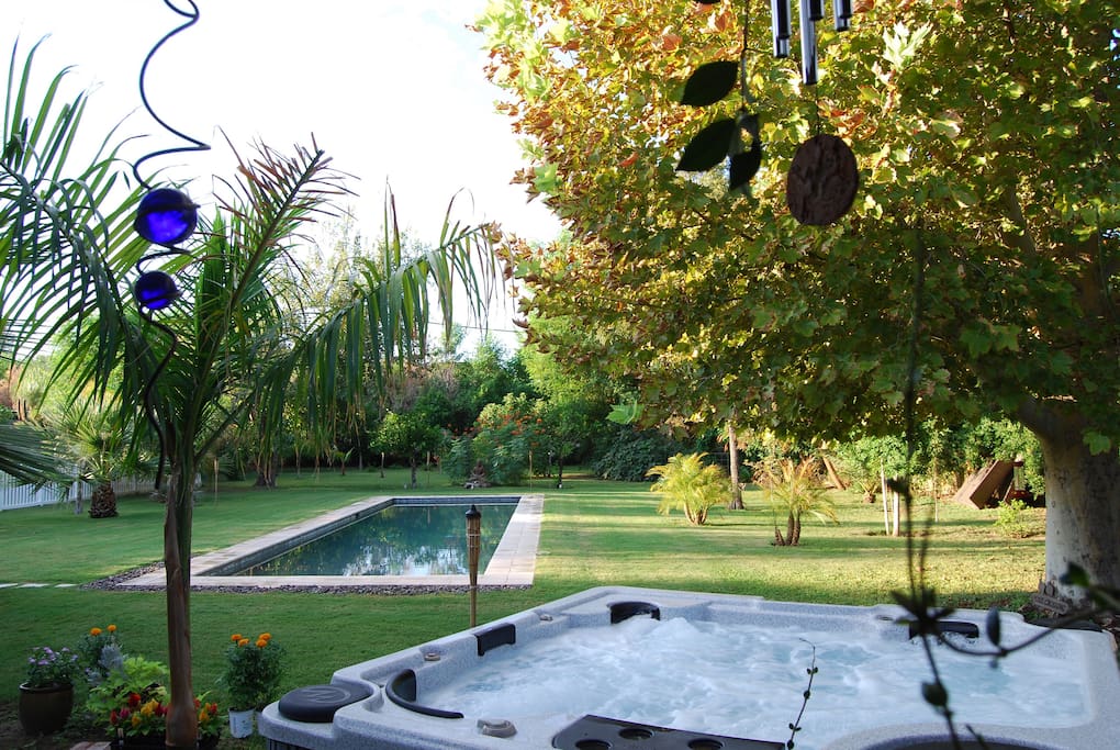 Patio View Privacy Clothing Optional Pool Hot Tub Houses for Rent in