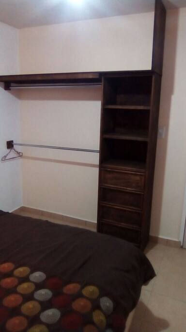 Espacio para ropa y equipaje