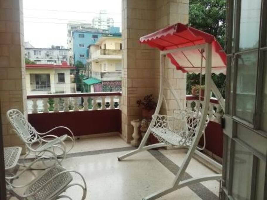Los huespedes podrán hacer uso de la terraza