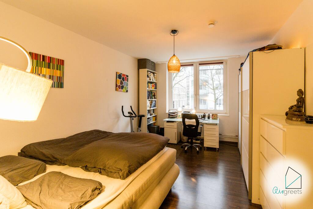 The double bed will be prepared for you with fresh bedlinen.