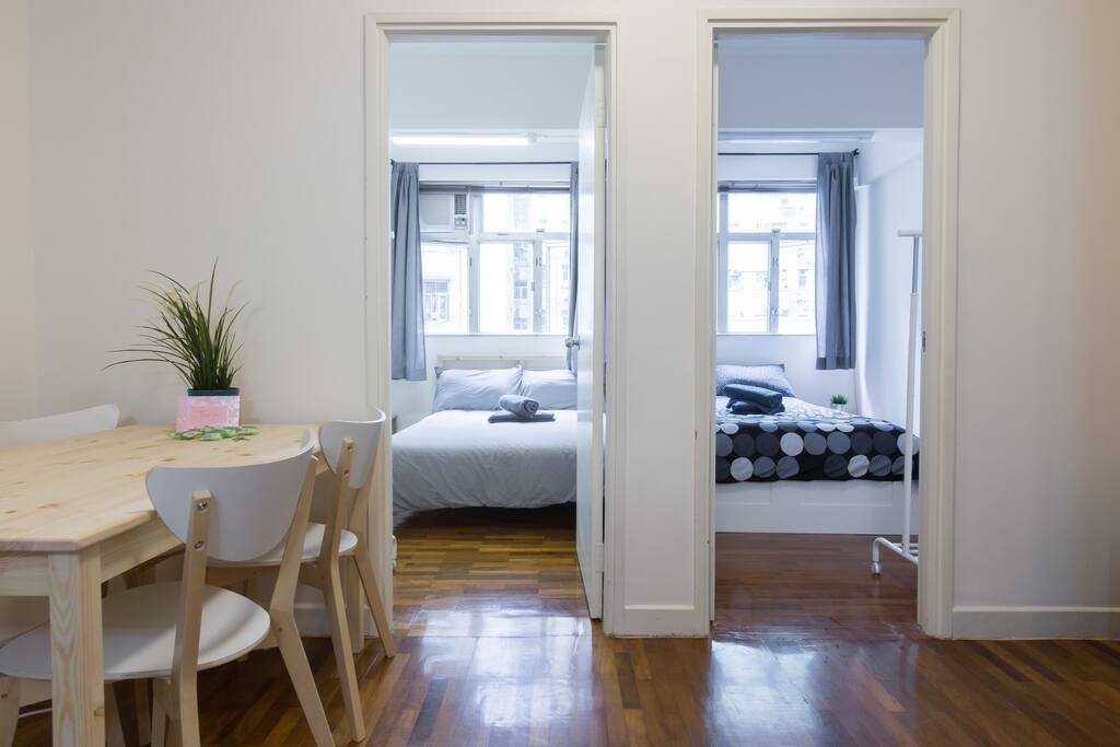 2 separate rooms