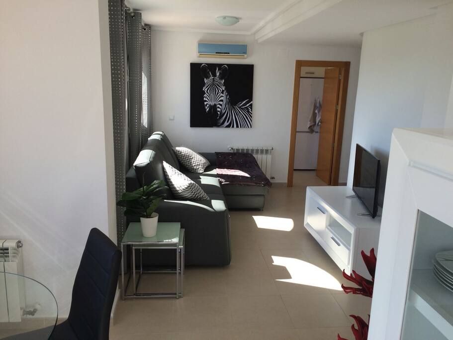 Royale loungebank met tv hoek