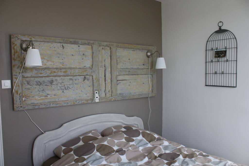 Chambre double à l'étage