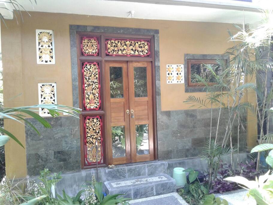 from the front of the house