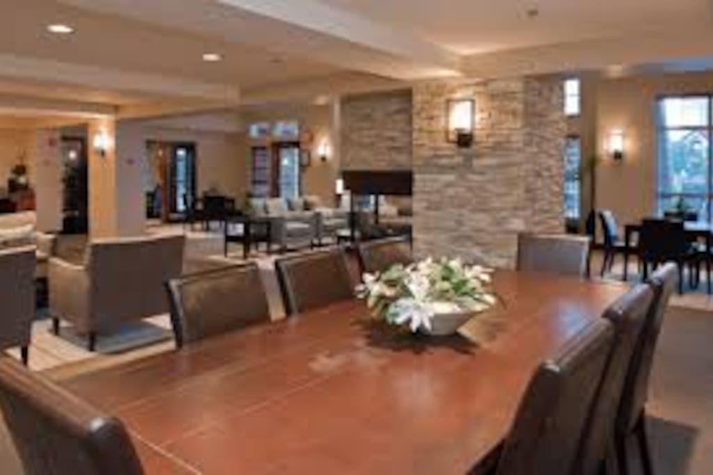 Beautiful amenities room.