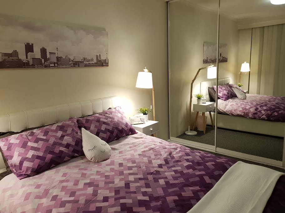 Your bedroom with built in wardrobes