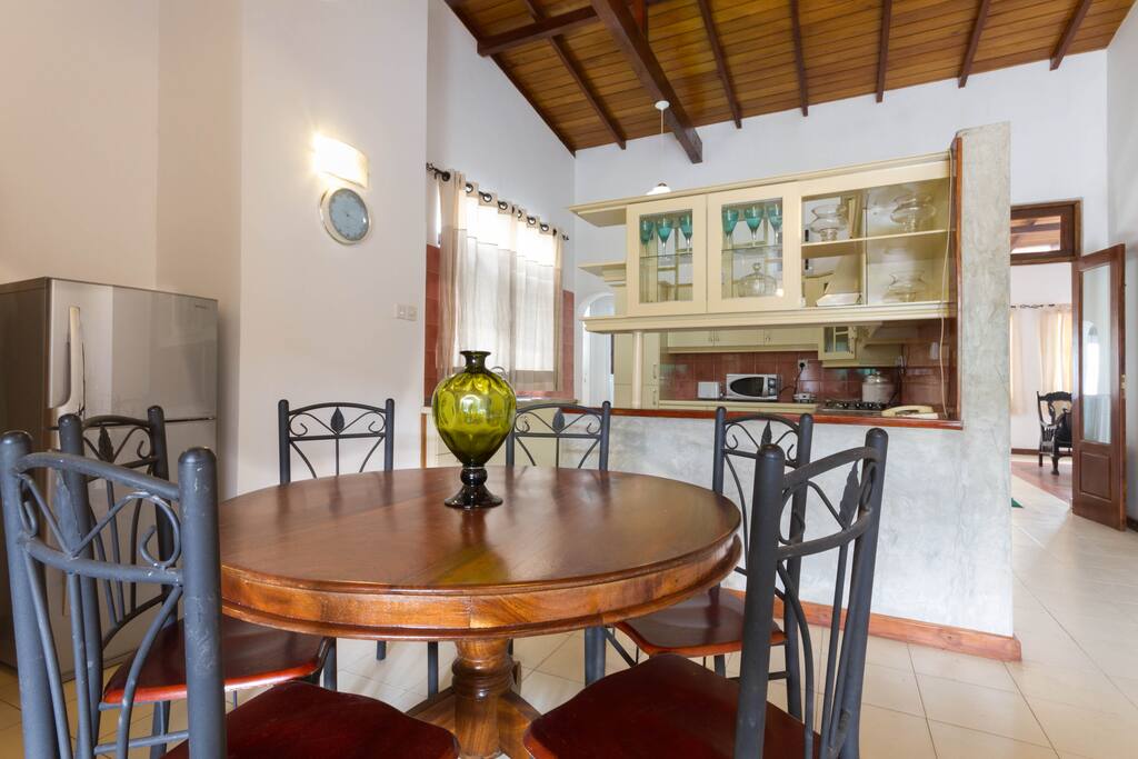 Dining and kitchen