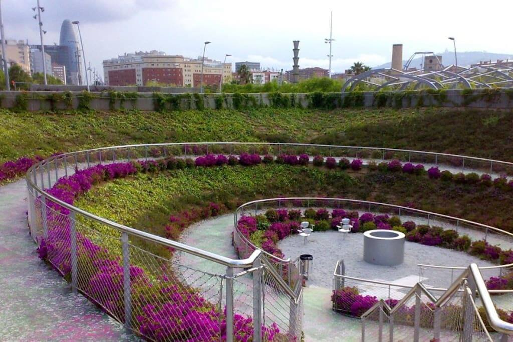 Parc Central delante de casa