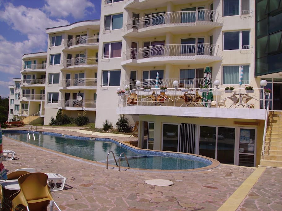 swimming pool of the building