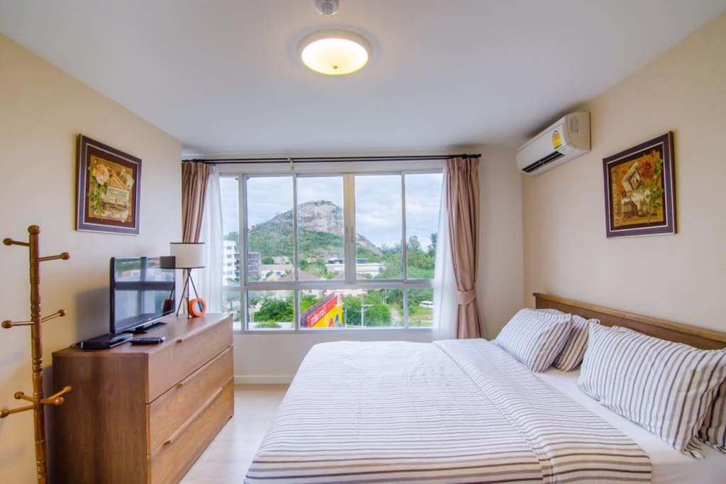 Spacious Master Bedroom featuring a king size bed with en-suite bathroom