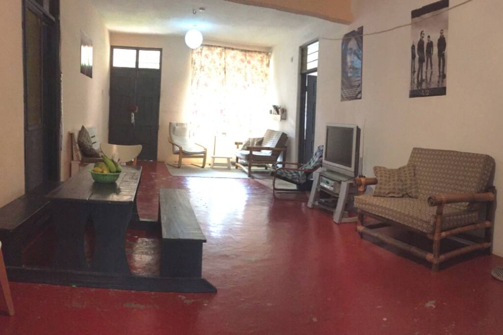 Living room, shared with other airbnb guests