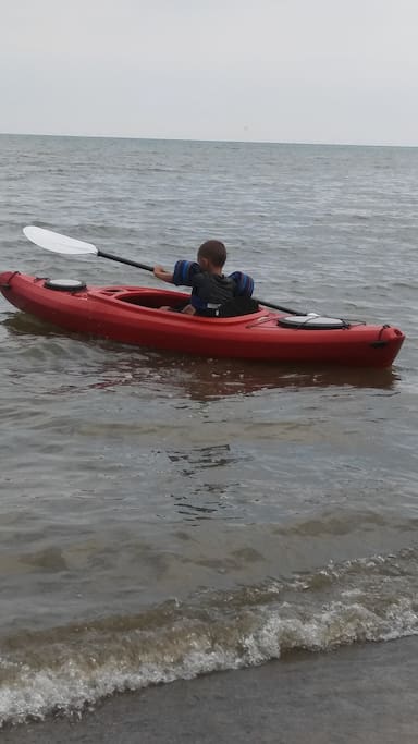 kayaks are available. 2 at cottage for you're use. no charge