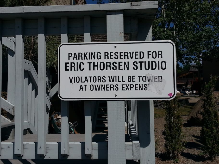 Guest reserved parking spot