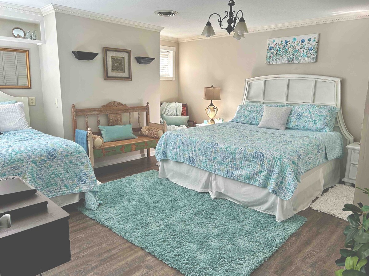 Chambre Masters avec lit King et lit Queen.