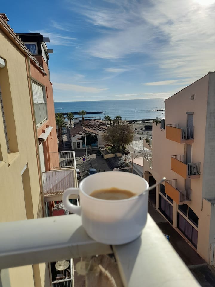 Studio Vue Mer Climatisé Plage Du Môle - Agde