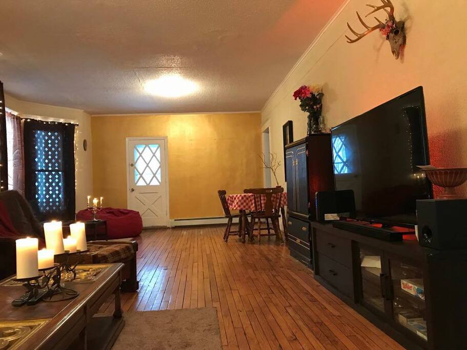 Enjoy your stay with 60" smart TV and surrounding sound.