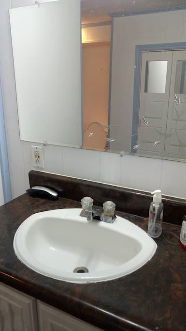 Sink in bathroom
