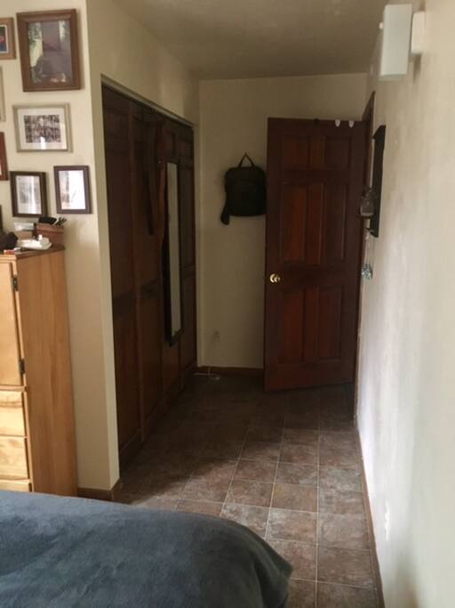 Queen bedroom hallway