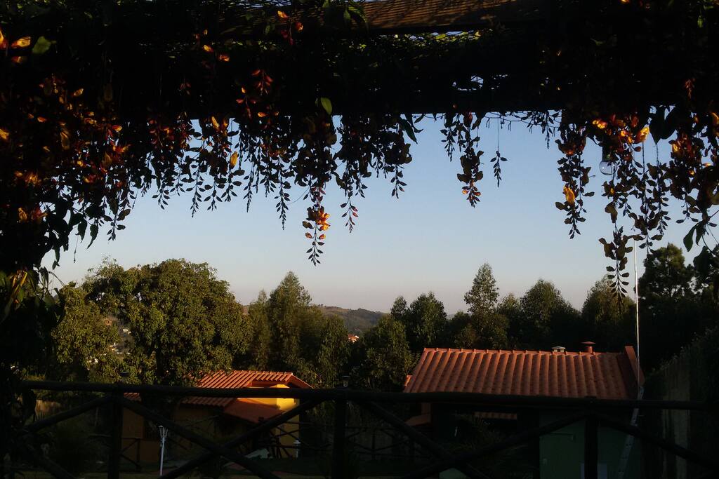 Vista dos chalés