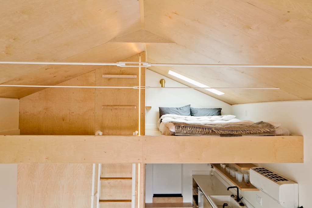 our loft space will have you feeling cozy in any kind of weather!