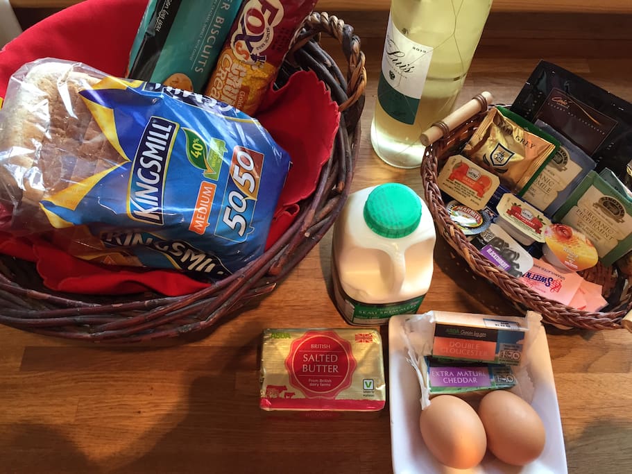 A typical welcome pack