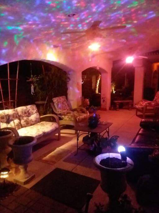 patio at night