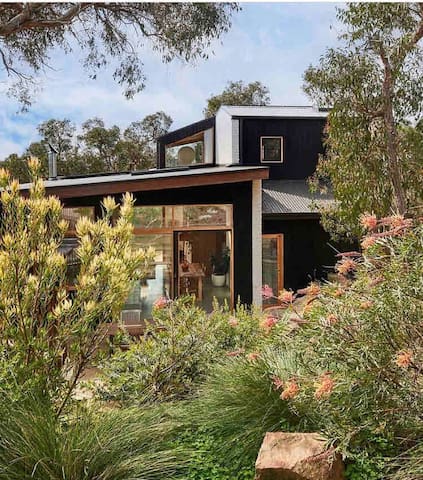 Modern home with heated pool and studio