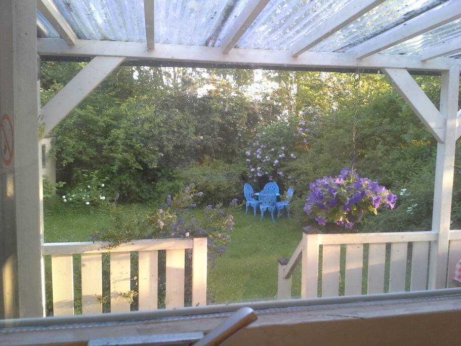 Uitzicht vanuit de keuken