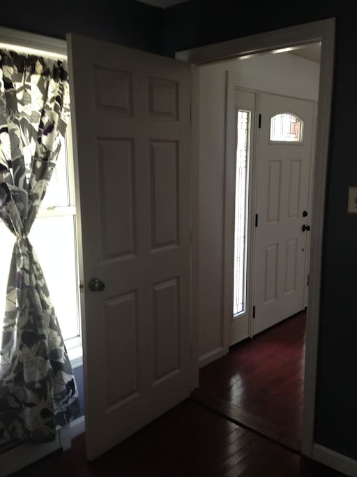 Enter with your own doorway, right next to your bedroom.