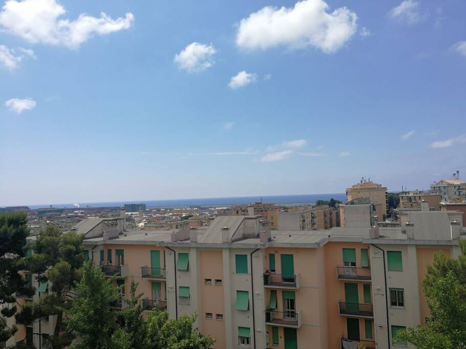 La vista a sud dalla camera matrimoniale