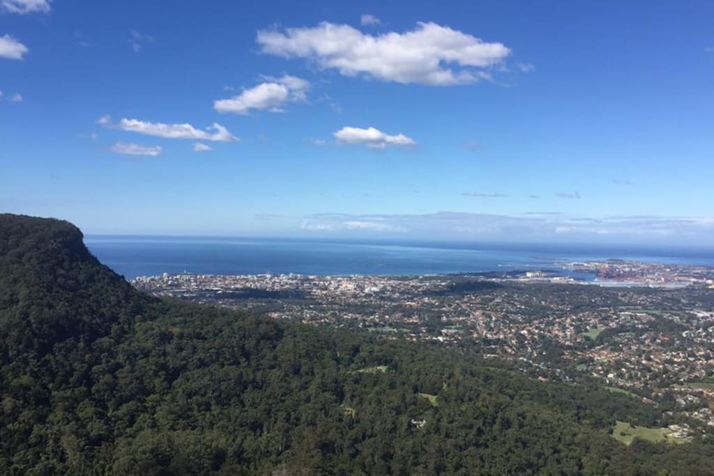 View of the Illawarra from Mt Keira