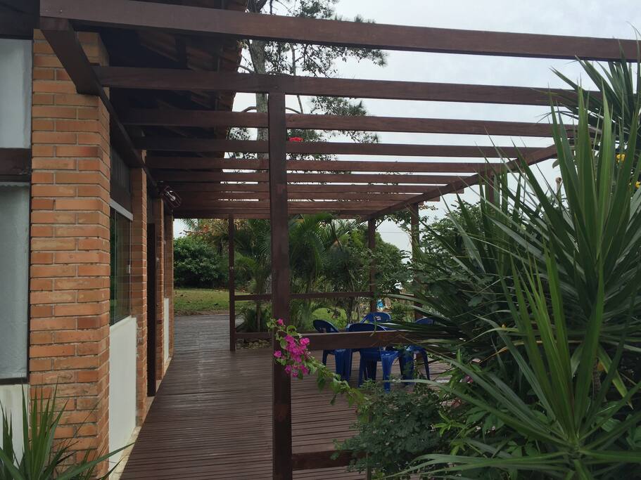 Deck dos apartamentos.