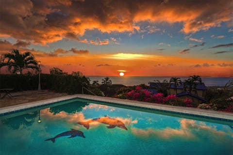 Panoramic Ocean Views! Pool, Hot Tub & A/C
