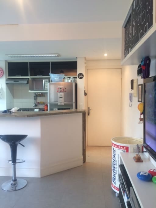 Sala com cozinha americana