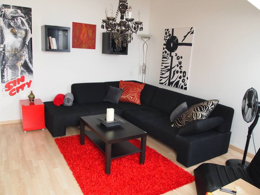 spacious open living room