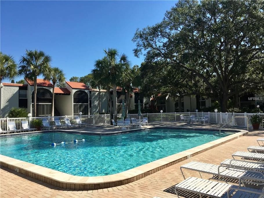 one of two pools