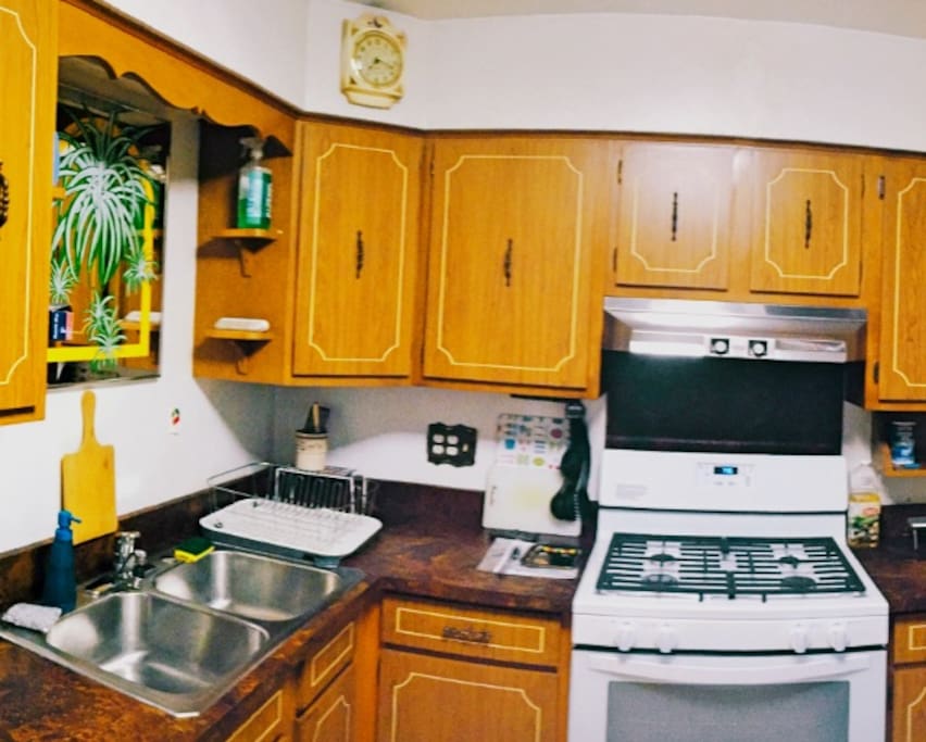 Fully equipped kitchen with everything you need if you feel like cooking