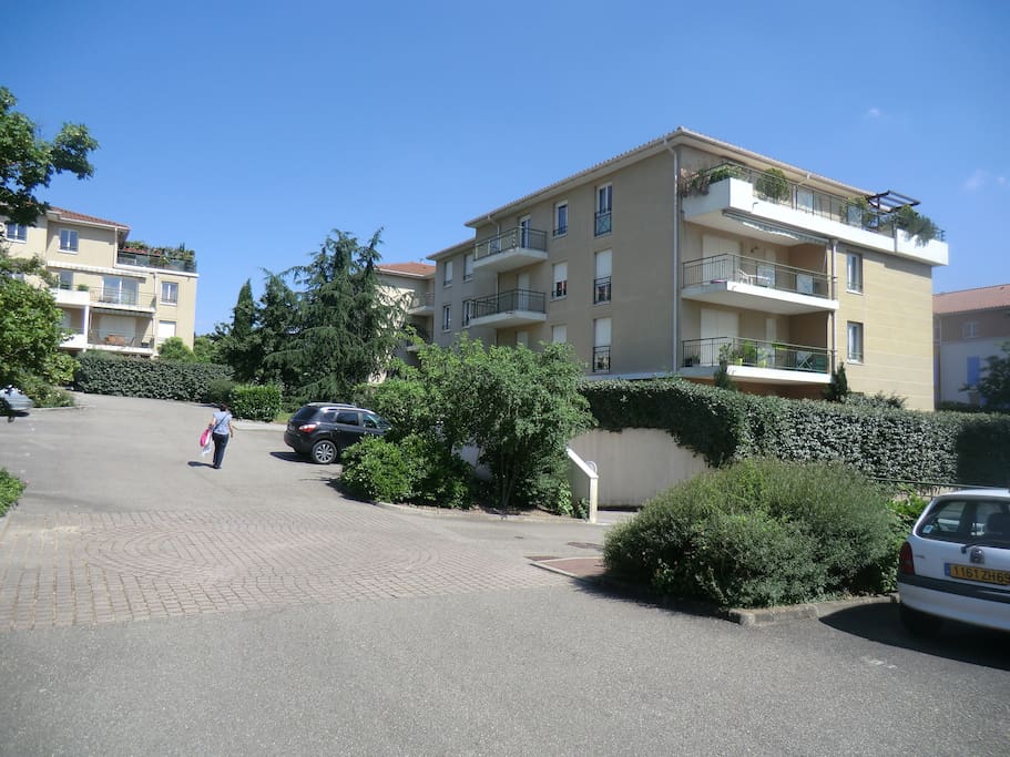 Résidence, côté parc