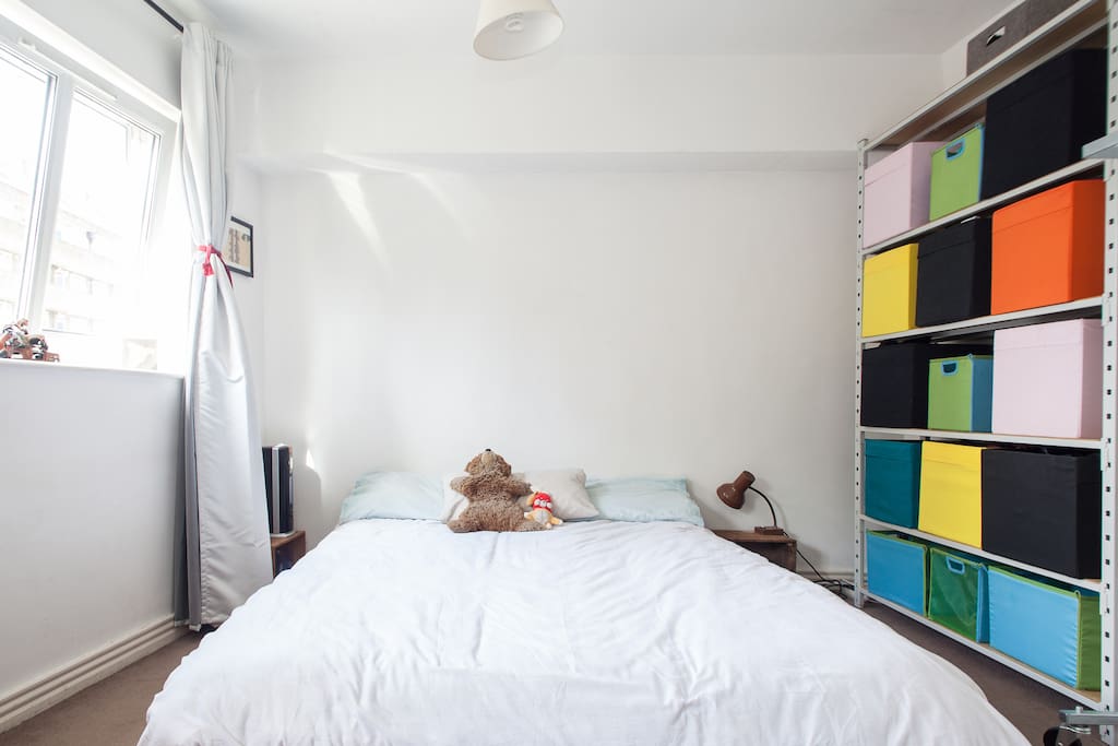 Comfy double bed.