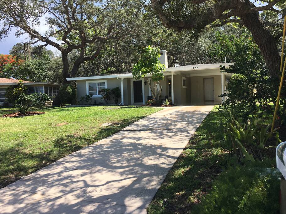 Fresh paint and cover trees to refresh the house.