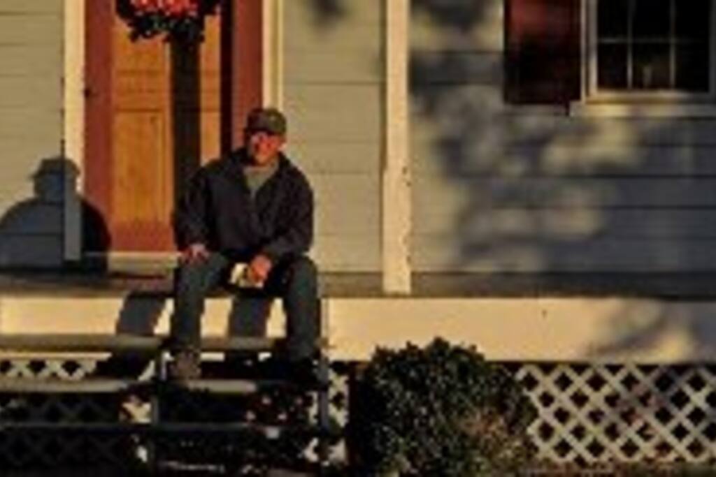 Sitting on the front porch is one of the highlights on the farm.