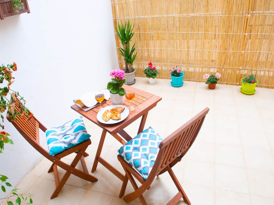 Rear Terrace adjacent to main bedroom