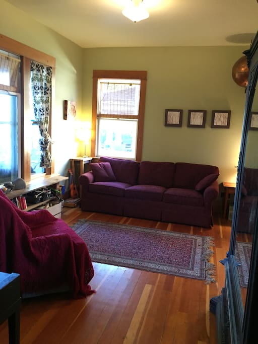 Living Room with wide entry to Dining Room