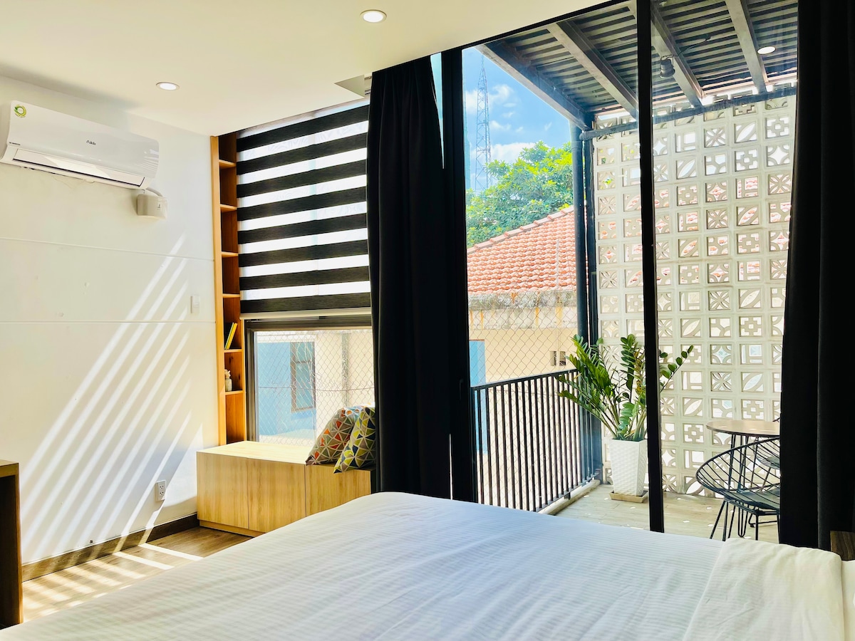 Een uitzicht met goed natuurlijk licht