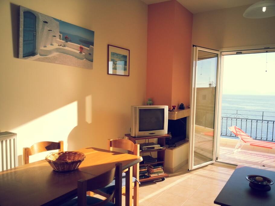 Living room leading to terrace