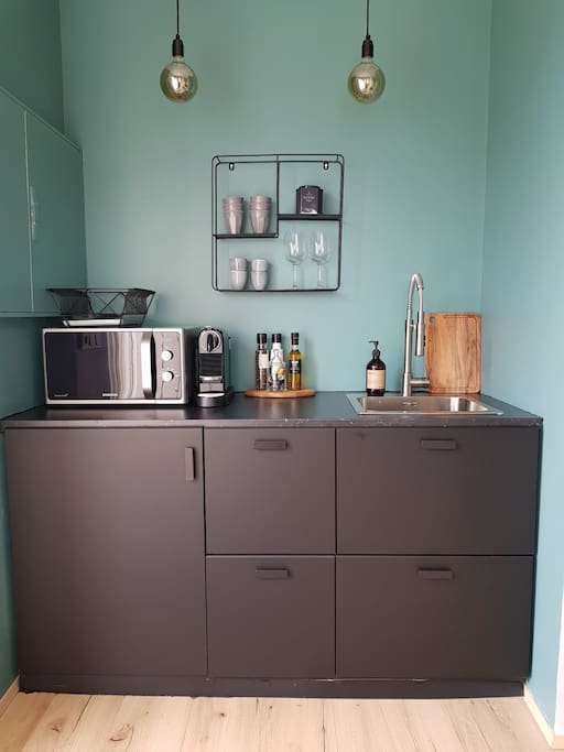 The kitchenette